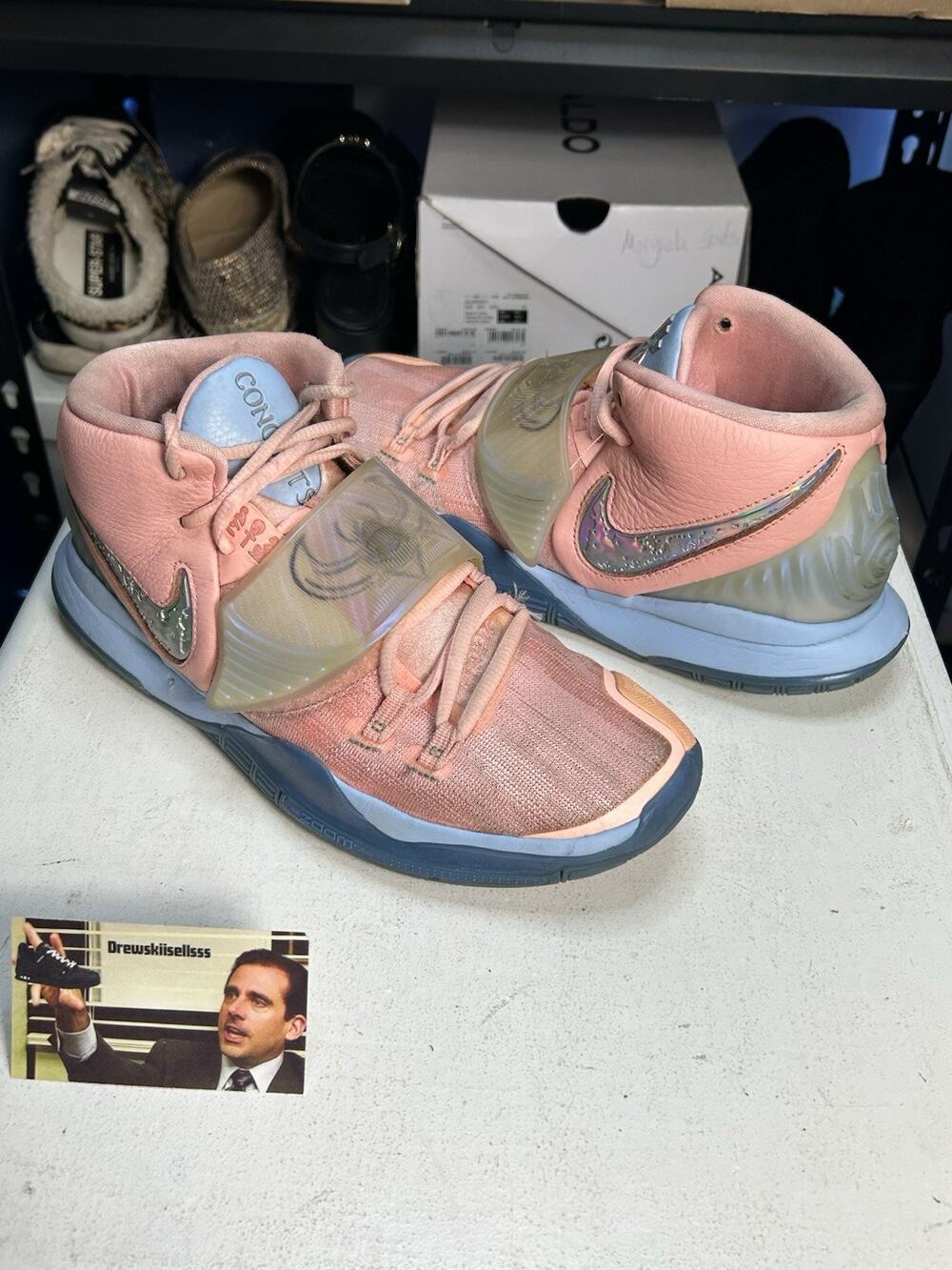 Nike Concepts x Kyrie 6 Khepri Blue Pink Size 9 US Mens